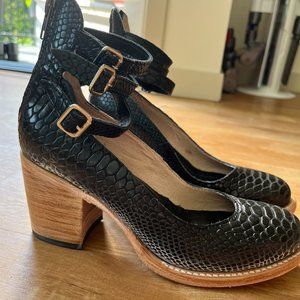 Freebird Randi Heels Boots - Black Snake Leather